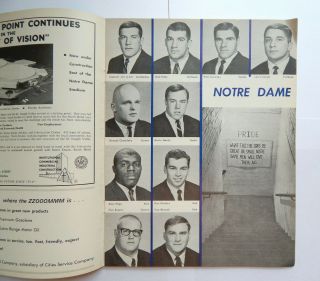 Notre Dame Fighting Irish vs Pittsburgh Football Program (Nov 5,  1966) 3
