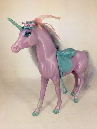 Mattel - Barbie - Swan Lake Lila - Purple Unicorn / Horse With Accessories