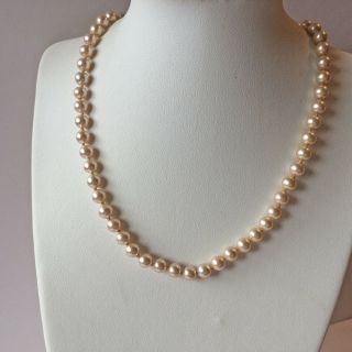 Napier Vintage Hand Knotted Pearl Necklace 15 Inch