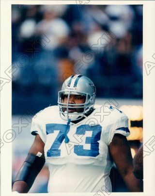 1996 Dallas Cowboys Hall Of Fame Football Player Guard Larry Allen Press Photo