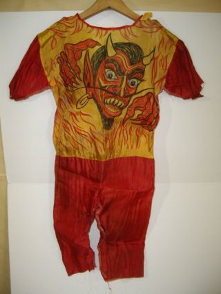 Vintage Ben Cooper Devil Halloween Costume Usa Child Size (3 - 4) No Mask
