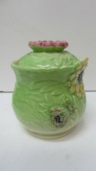 Vintage Shorter And Sons Staffordshire Ceramic Floral Sugar Bowl