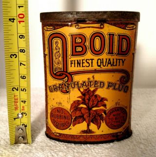 Vintage/rare Qboid Finest Quality Granulated Plug Tobacco Tin