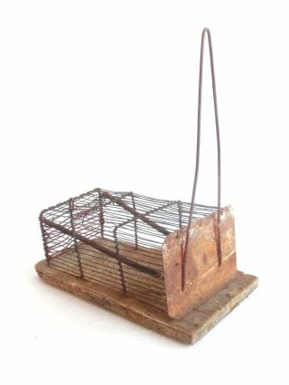 Old Vintage Hand Made Primitive Mouse / Rat Trap Old Farmhouse Find L@@k
