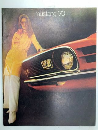 1970 Ford Mustang Sales Brochure