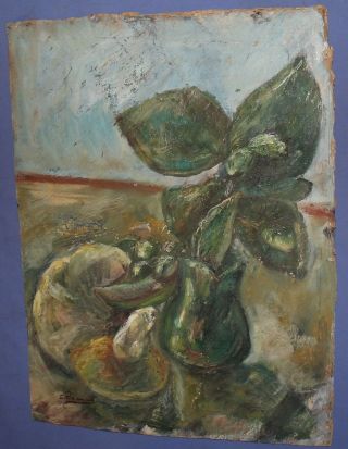 ANTIQUE FRENCH FAUVIST STILL LIFE OIL PAINTING SIGNED A.  DERAIN 2