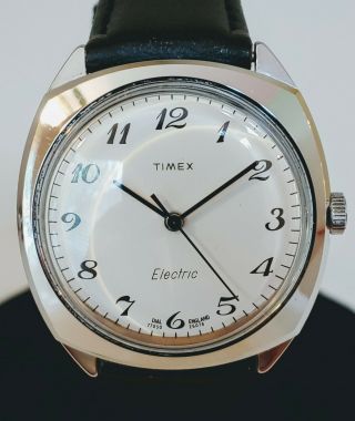 Timex Electric Vintage 1978 Mens Watch Running With Fresh Battery