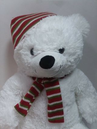 Dan Dee Happy Holidays Large Polar Bear Plush Stuffed Animal Toy
