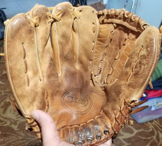 Vintage Wilson The A2002 Xl Left Hand Throw Baseball Glove Usa Dual Hinge