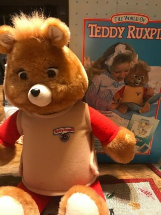Vintage 1992 Teddy Ruxpin,  The Airship Book And Tape