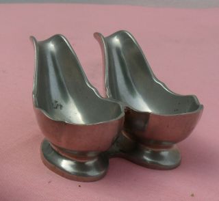 Vintage Dunhill Cast Pewter Pipe Rest - Double 2 - Pipe - Crown & Rose London Made