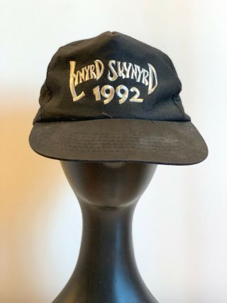 Vintage Lynyrd Skynyrd Hat 1992 Snapback Black/silver