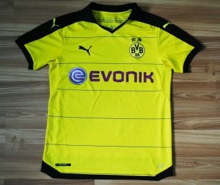Bvb Borussia Dortmund 2015/2016 Home Shirt Jersey Puma Size Mens Medium