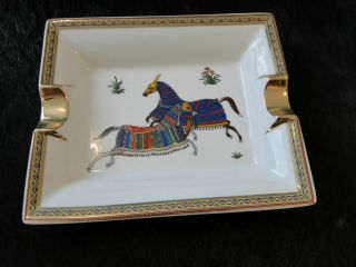Hermes Cigar Ashtray | Two Horses | | Made In France