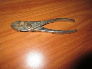 Vintage Crescent Cee Tee Co.  6.  5 " Slip Joint Pliers Usa Made Tool
