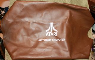 Atari 800 Home Computer Dust Cover Official Vintage Oem Vinyl Pleather