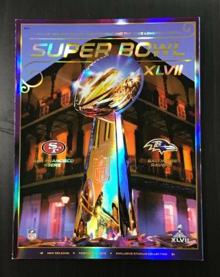 Bowl Xlvii 47 Program—san Francisco 49ers Vs Baltimore Ravens—mint Cond