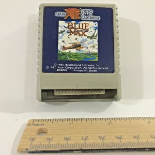The Blue Max Vintage Atari Xe Video Computer Game Cartridge Wwi Aviation Vgc