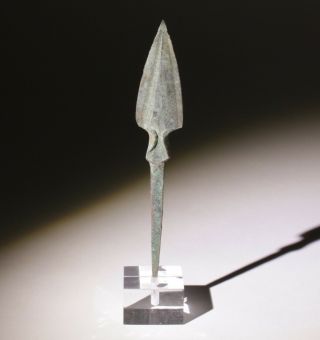 Museum Quality Luristan Bronze Age Arrowhead 1200 - 800bc 0063