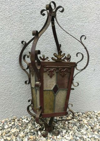 Big Antique French Lantern Lamp 1930 - 40 