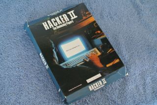 Hacker Ii F/ Apple Ii Plus Iie Iic Vintage Steve Cartwright Floppy Computer Game