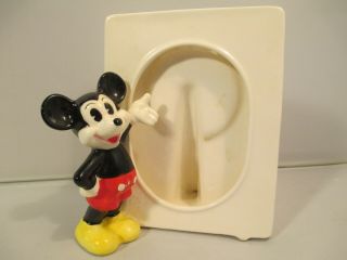 Vintage Mickey Mouse Ceramic Picture Frame Disney Parks