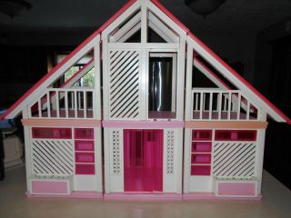 Vintage Barbie A Frame Dream House Unfinished Just What U See Doors Are Missing