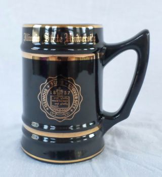 Illinois State University - Vintage Ceramic Beeg Mug - Stein - Made In Usa