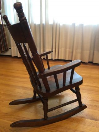 Antique,  Handmade,  Wooden Children’s Rocking Chair 3
