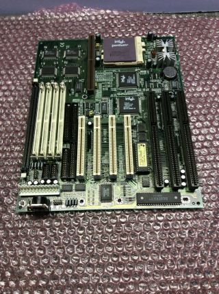 A - Trend ATC - 1020 430VX Socket 7 Mainboard 486 AT EDO w/ Intel Pentium A80502100 3