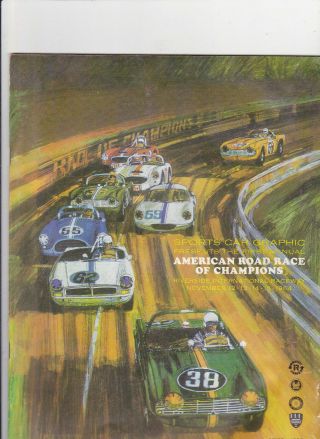 1964 American Road Race Of Champions Program (riverside) W/entry List