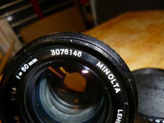 MINOLTA MC ROKKOR - PG 50mm f1.  4 Fast Lens DSLRs Mirrorless Micro 4/3 digitals 3