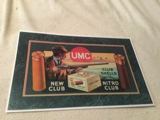 Remington Umc Color Advertising Poster Sign Display