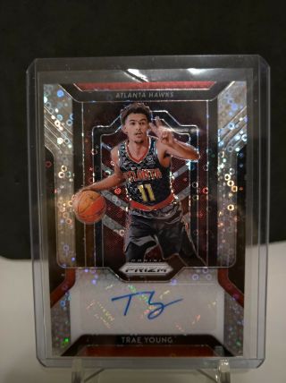 2018 - 19 Prizm Fast Break Trae Young Rc Auto Hawks Rookie Autograph
