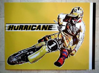 Vintage Motocross Rider Bob Hannah Berm - 18 " X 24 " Poster - Yamaha - Yz - Ow - Scott