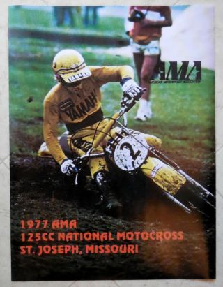 Vintage Motocross Rider - Bob Hannah St.  Joe 125cc 