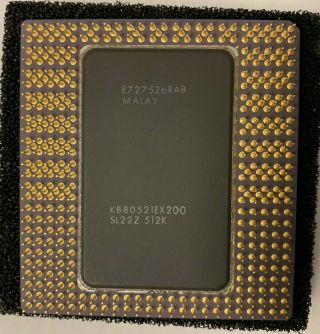 INTEL Pentium Pro 200 Mhz Processor 512K Cache Step Code SL22Z.  Vintage 2