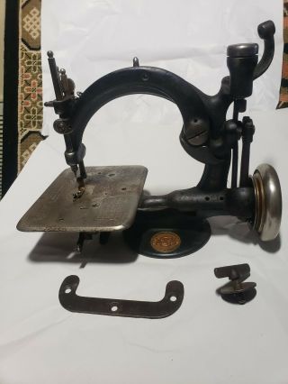 Antique Willcox & Gibbs Hand Crank Sewing Machine 19thc Patents
