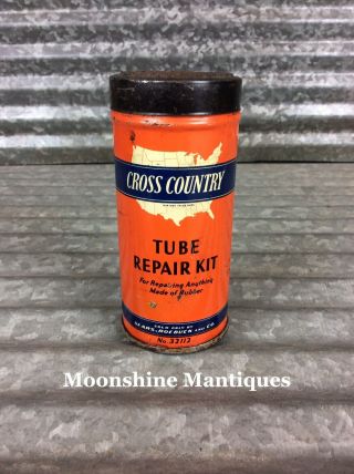 Vintage Cross Country Sears Roebuck Tube Repair Kit - Gas & Oil