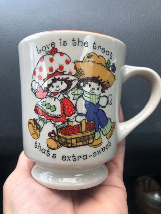 Vintage Strawberry Shortcake Mug/cup Love Is A Treat That’s Extra Sweet Darling