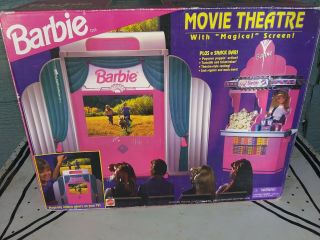 Vintage Barbie Movie Theatre Playset 1995 Mattel