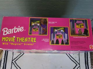 Vintage Barbie Movie Theatre Playset 1995 Mattel 3
