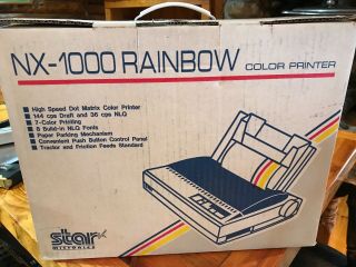 Vintage Star Micronics Nx1000 Rainbow Color Dot Matrix Printer -