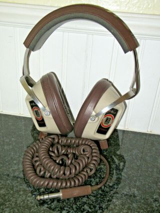 Koss K - 6 Lc Vintage Audio Stereo Headphones Over The Ear Dual Volume