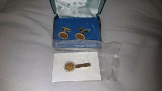 Vintage Vice President Of The United States Set Cuff Links And Tie Tack