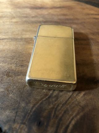 Vintage 10k Gold Filled Zippo Lighter Hertz Logo