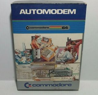 Commodore 64 Automodem 1650 C64 Modem Software Rare Vintage 1983