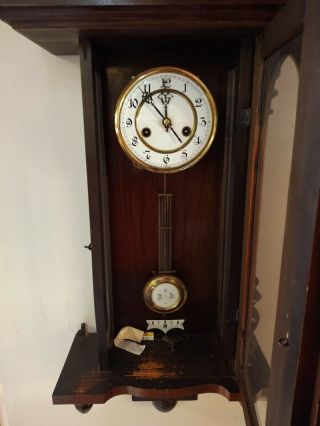 Antique Gustav Becker Regulator Wall Clock 2