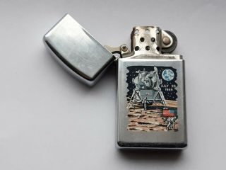 Zippo Moon Landing Town & Country 1969 Slimline,  Extremely Rare