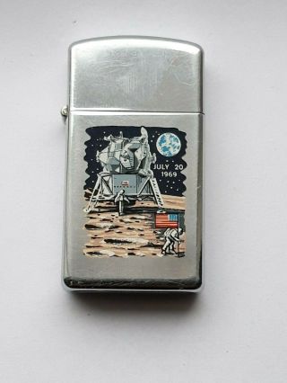 ZIPPO MOON LANDING TOWN & COUNTRY 1969 SLIMLINE,  EXTREMELY RARE 2